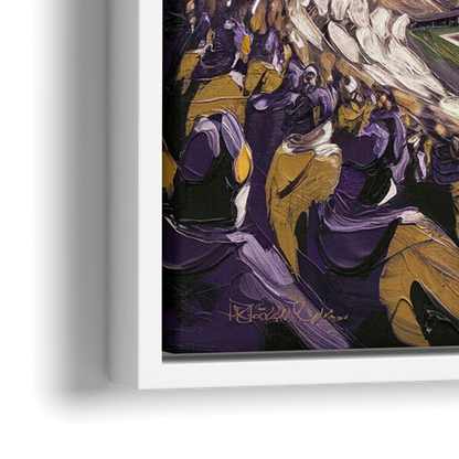 Washington Huskies Spirit - Close-Up White Frame Canvas