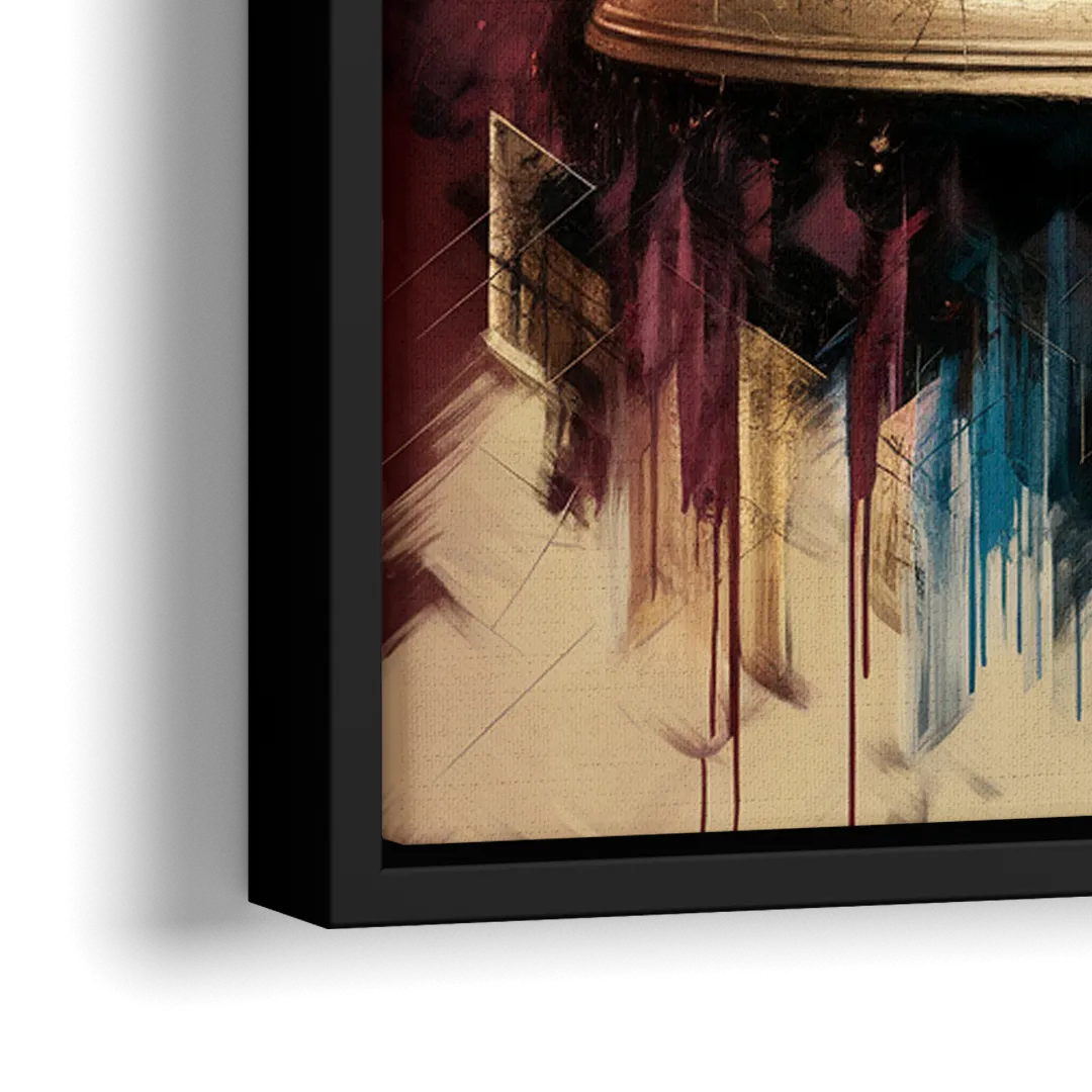 Philadelphia Liberty Bell - Close-Up Black Frame Canvas