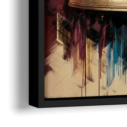 Philadelphia Liberty Bell - Close-Up Black Frame Canvas