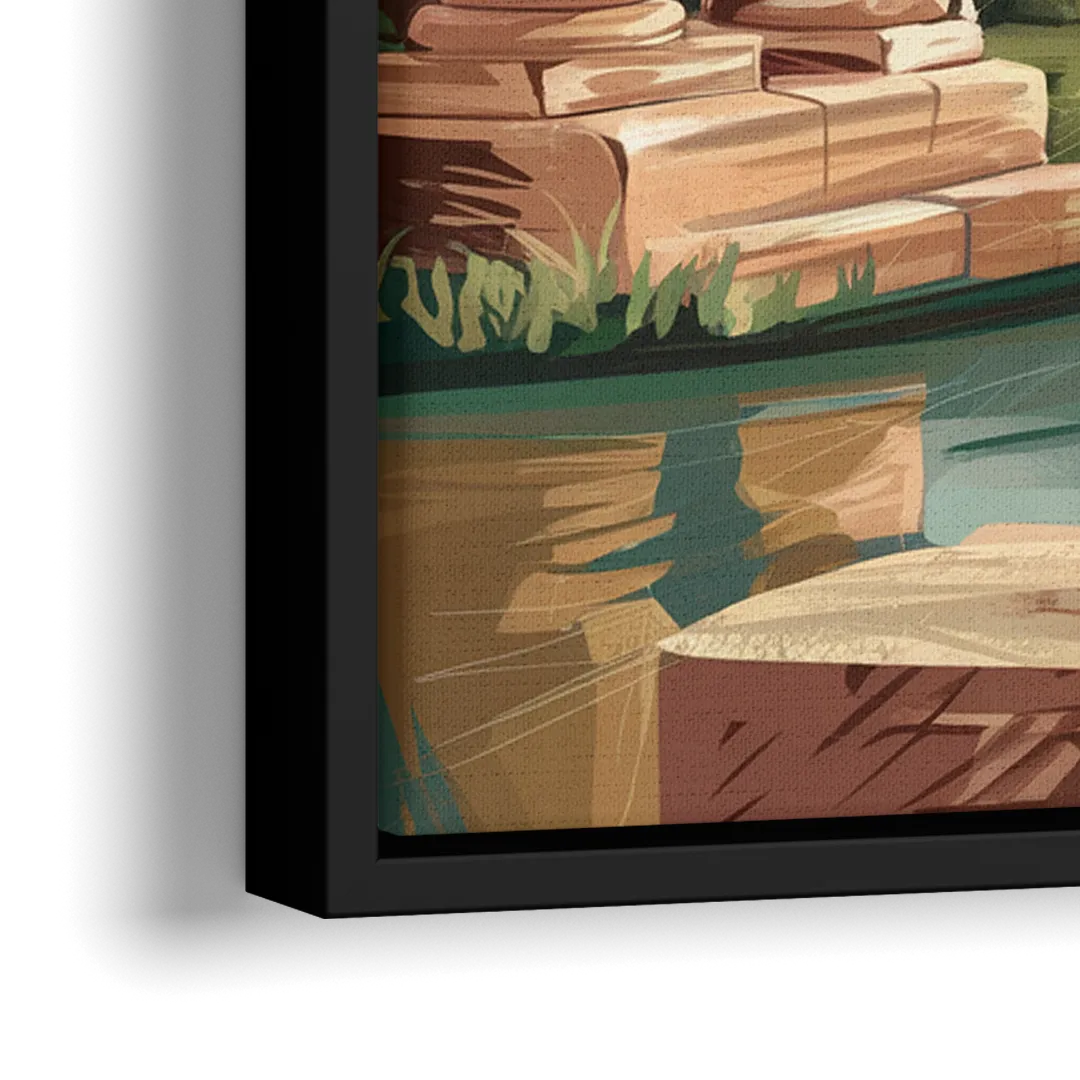 Glendale Artistic Heritage - Close-Up Black Frame Canvas