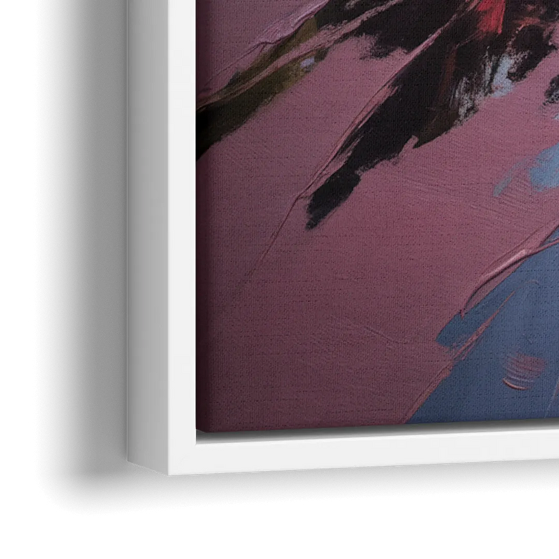 Red Sand Shores - Close-Up White Frame Canvas