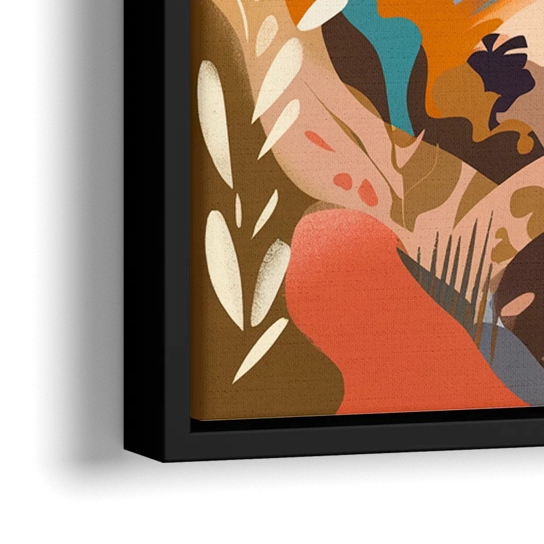 La Jolla Coastal Vibes - Close-Up Black Frame Canvas