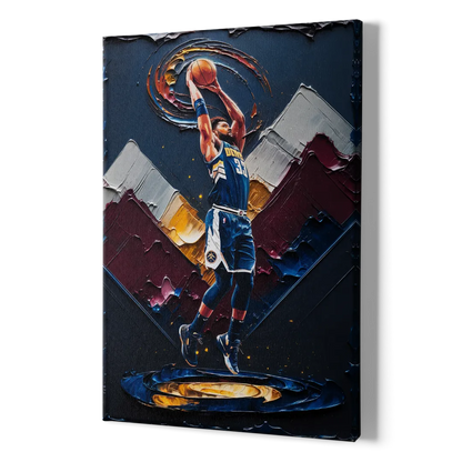 Denver Nuggets Team Spirit - Canvas Print Art Sides