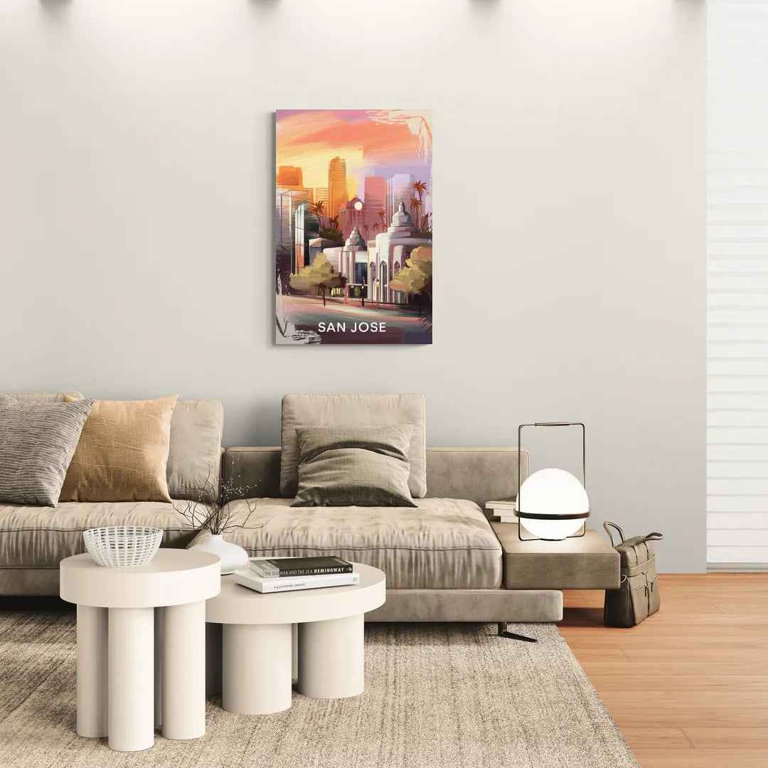 San Jose Architectural Beauty - Canvas Wall Art Living Room