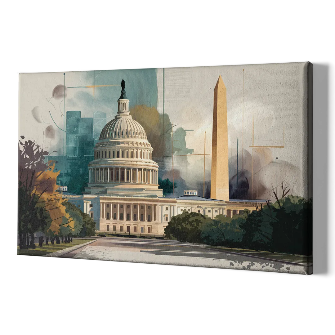 Washington Dc Architecture - Canvas Print Art Sides