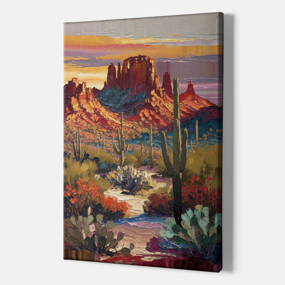 Phoenix Arizona Mountainscape - Canvas Wall Art Indoor