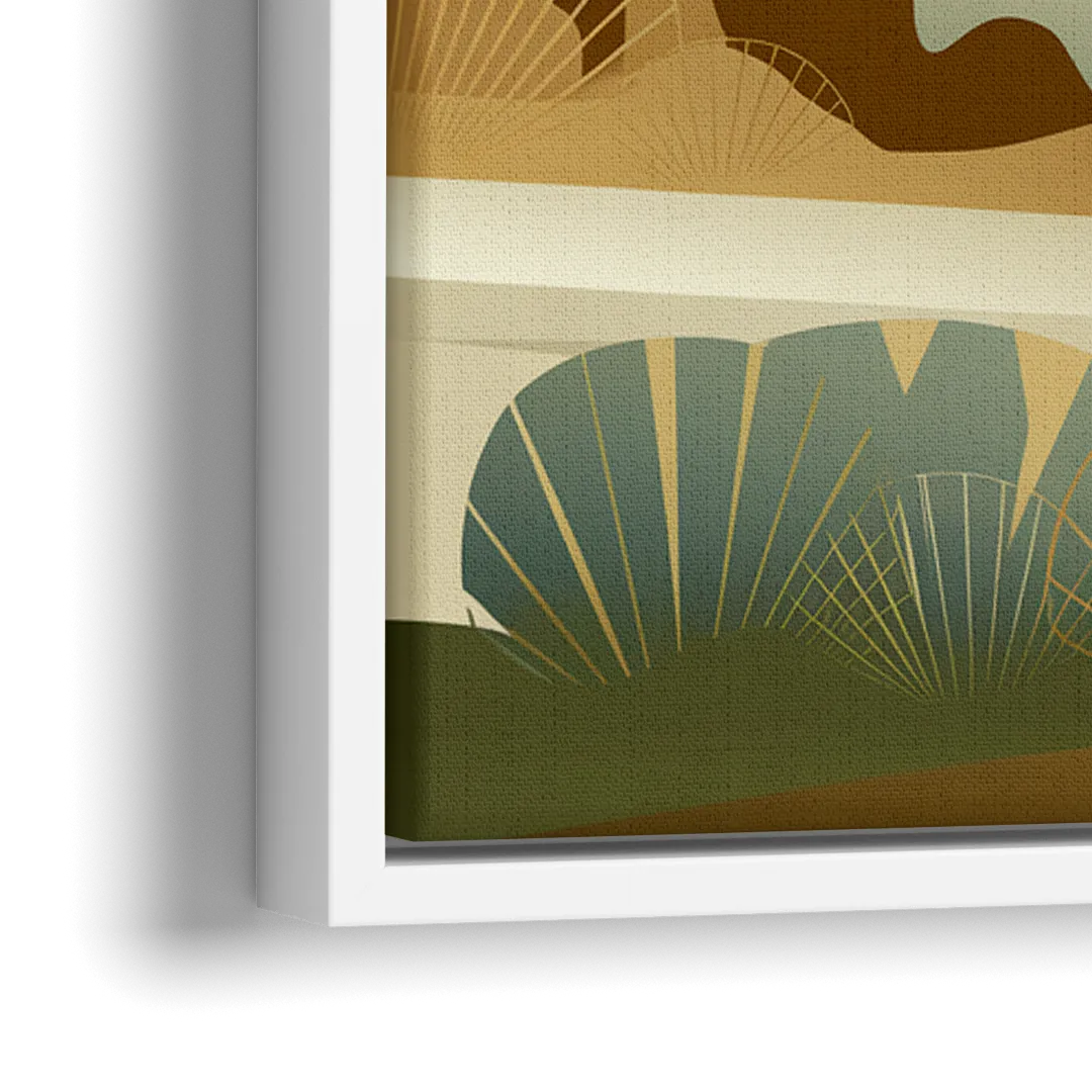 Scottsdale Sonoran Serenity - Close-Up White Frame Canvas