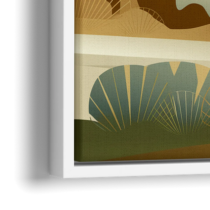 Scottsdale Sonoran Serenity - Close-Up White Frame Canvas