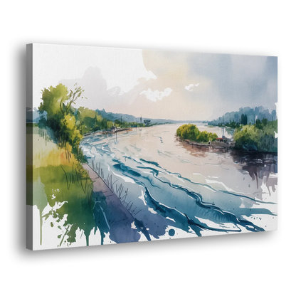 Saint Lawrence River View - Canvas Print Art Sides