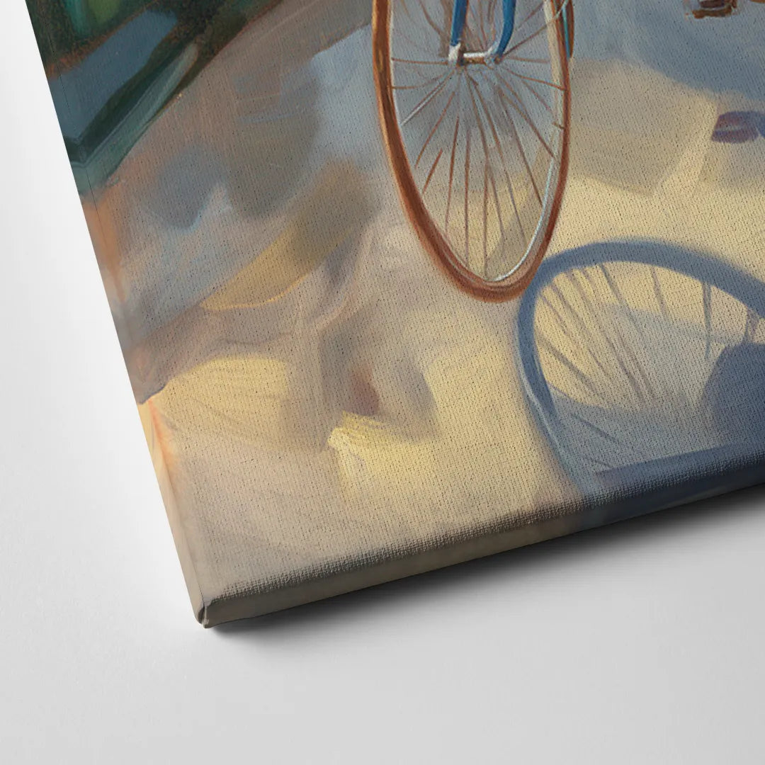 Mackinac Island Bicycle Path Canvas Close Up