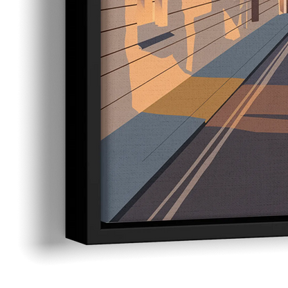 Oxford Bridge of Sighs - Close-Up Black Frame Canvas