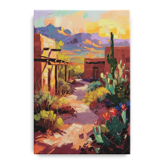 Santa Fe Desert Trail - Canvas Wall Art