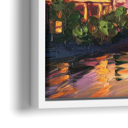 Austin Urban Charm - Close-Up White Frame Canvas