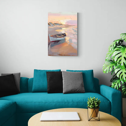 Cape May Beach Sunrise - Canvas Wall Art Living Room