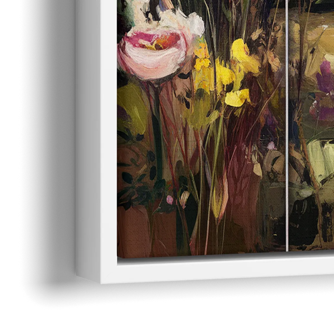 Greensboro Botanical Gardens - Close-Up White Frame Canvas