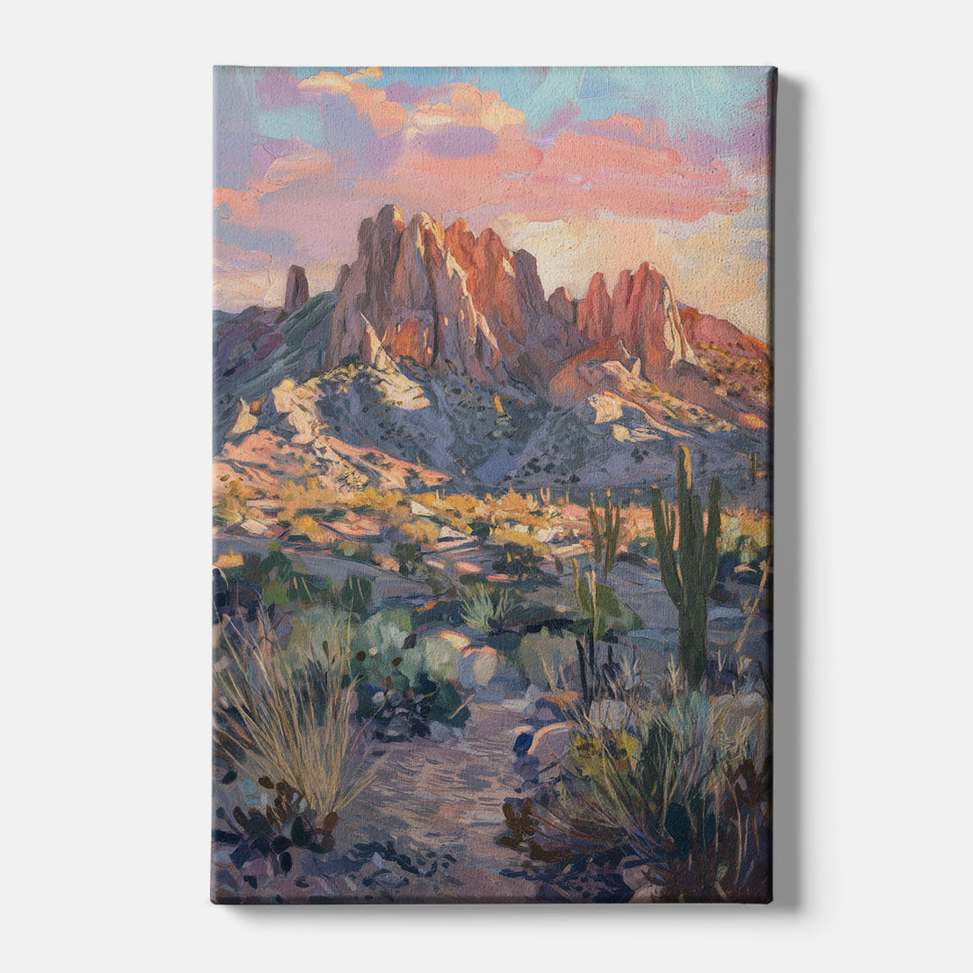 Albuquerque Sandia Mountains - Canvas Wall Art