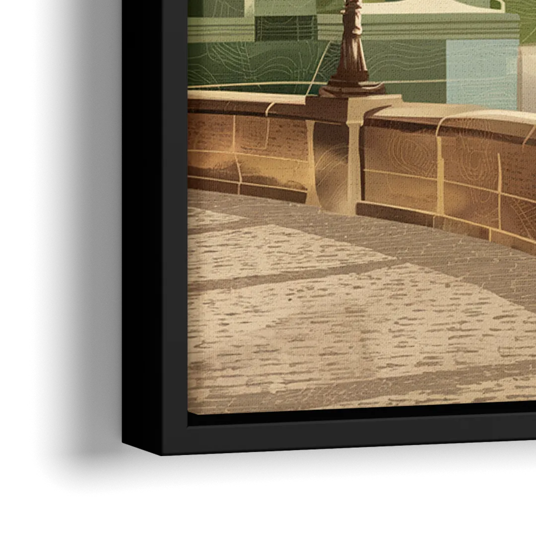 Arlington Historic Landmarks - Close-Up Black Frame Canvas