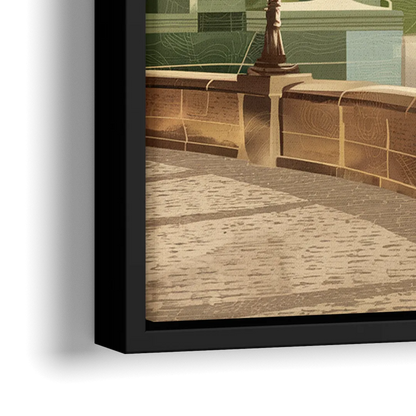Arlington Historic Landmarks - Close-Up Black Frame Canvas