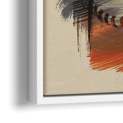 San Francisco Giants Logo Design - Close-Up White Frame Canvas