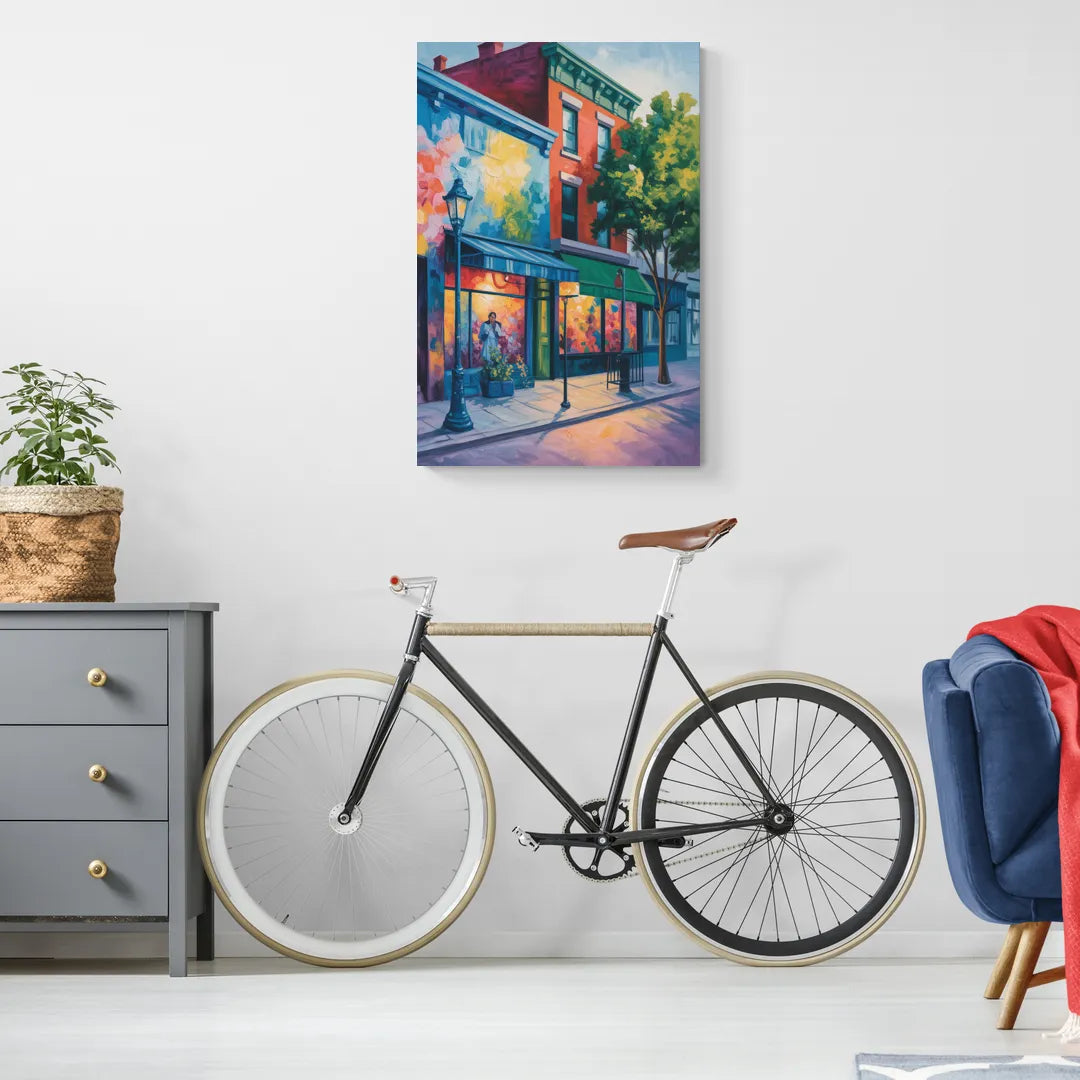 Plateau Mont Royal Murals - Canvas Wall Art Living Room