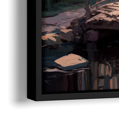 New Hope Rustic Charm - Close-Up Black Frame Canvas