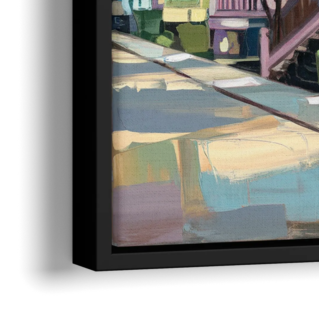 Cape May Historic District - Close-Up Black Frame Canvas