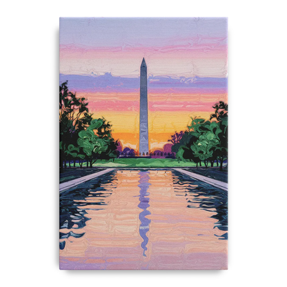 Washington Monument View - Canvas Wall Art
