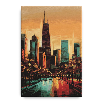 Chicago Magnificent Mile - Canvas Wall Art