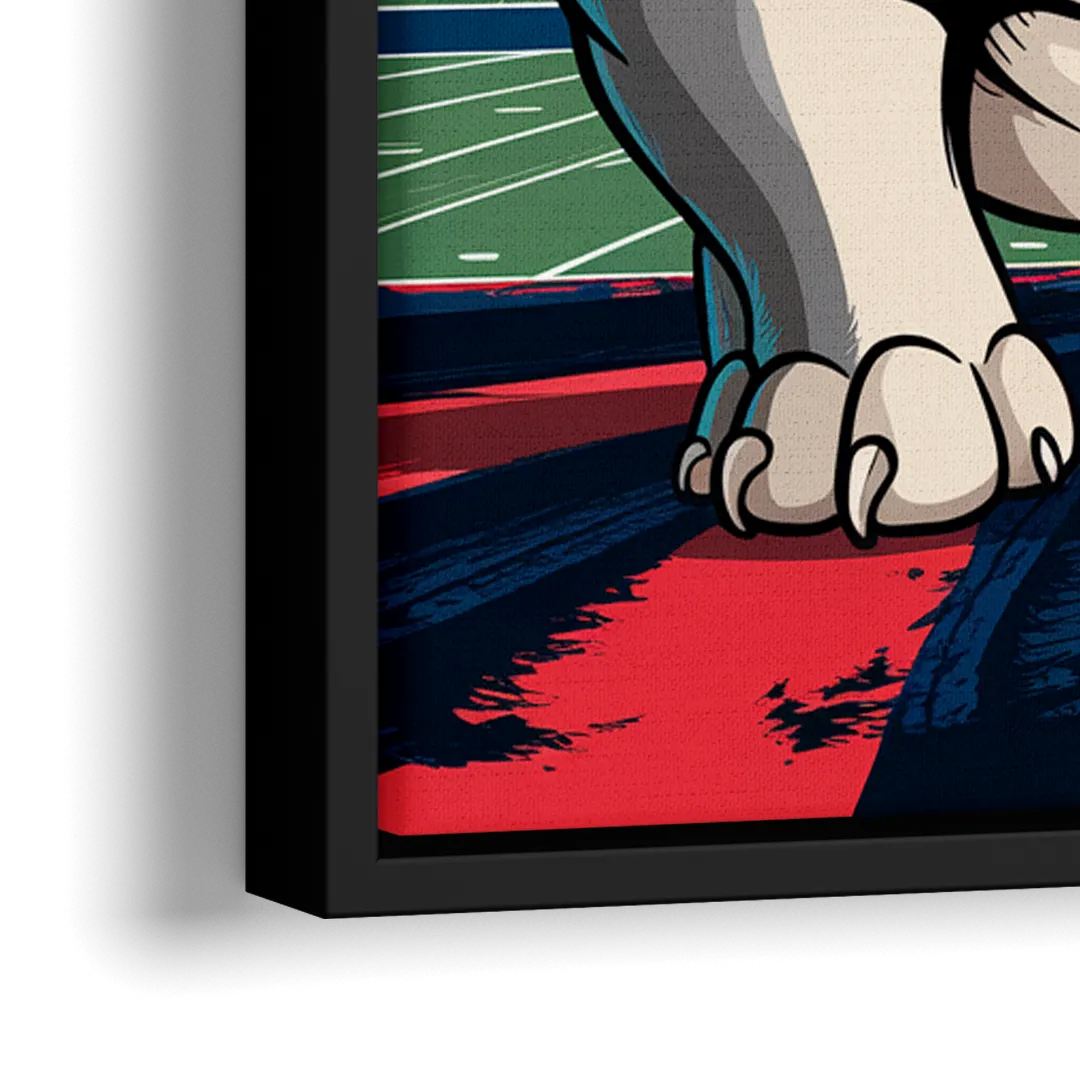 Fresno State Bulldogs Pride - Close-Up Black Frame Canvas