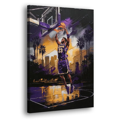 Los Angeles Lakers Legacy - Canvas Print Art Sides