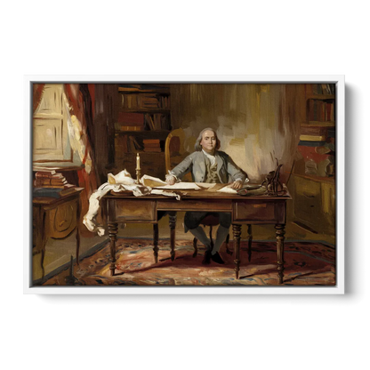 Franklin Historic Charm - White Frame Canvas