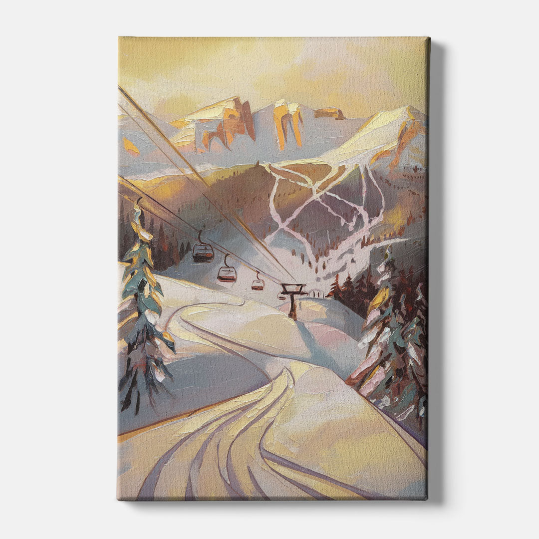 Vail Ski Slopes - Canvas Wall Art