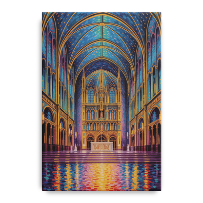 Notre Dame Basilica Interior - Canvas Wall Art