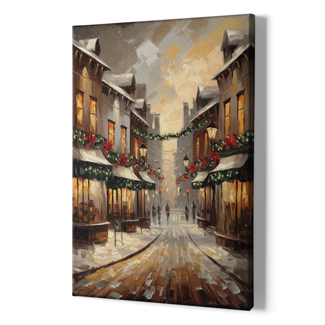 Garland Historic Downtown - Canvas Print Art Sides