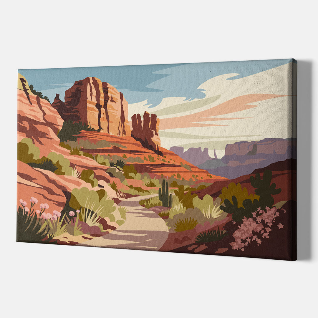 Sedona Canyon Trail Serenity - Canvas Wall Art Indoor