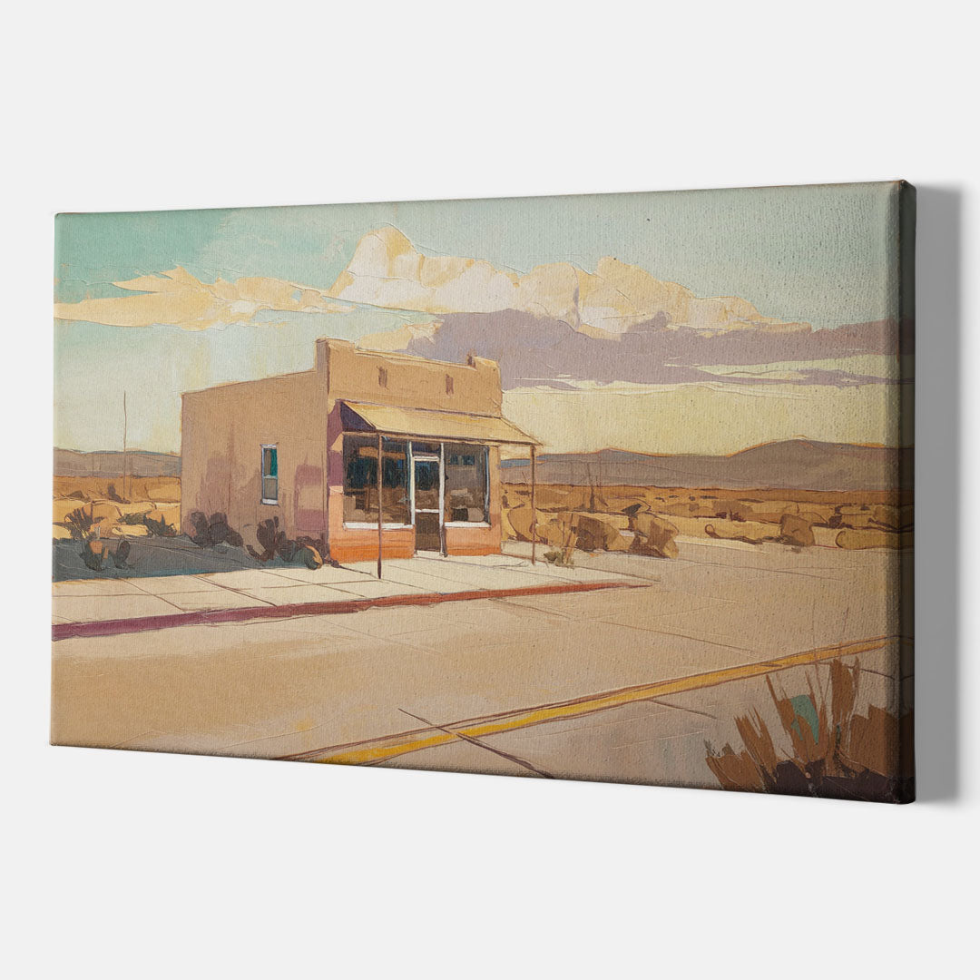 Marfa Roadside Charm - Canvas Wall Art Indoor
