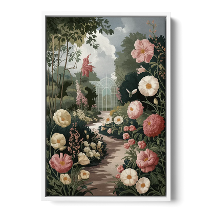 Dunedin Botanical Gardens - White Frame Canvas