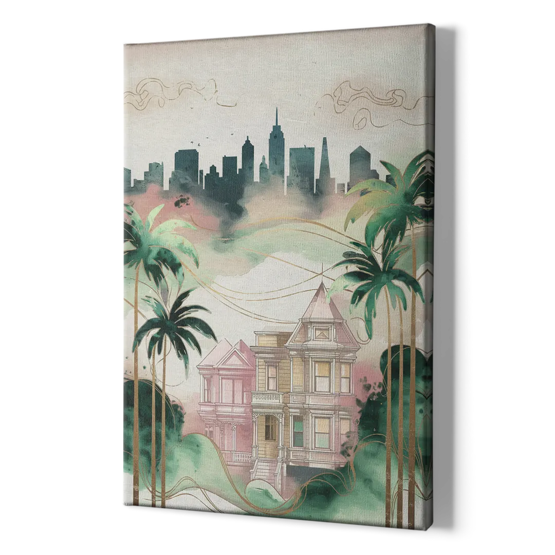 San Jose Urban Charm - Canvas Print Art Sides