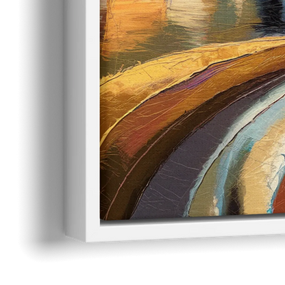 Memphis Riverfront Views - Close-Up White Frame Canvas