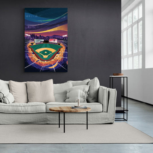 Anaheim Stadium Nights - Canvas Wall Art Living Room