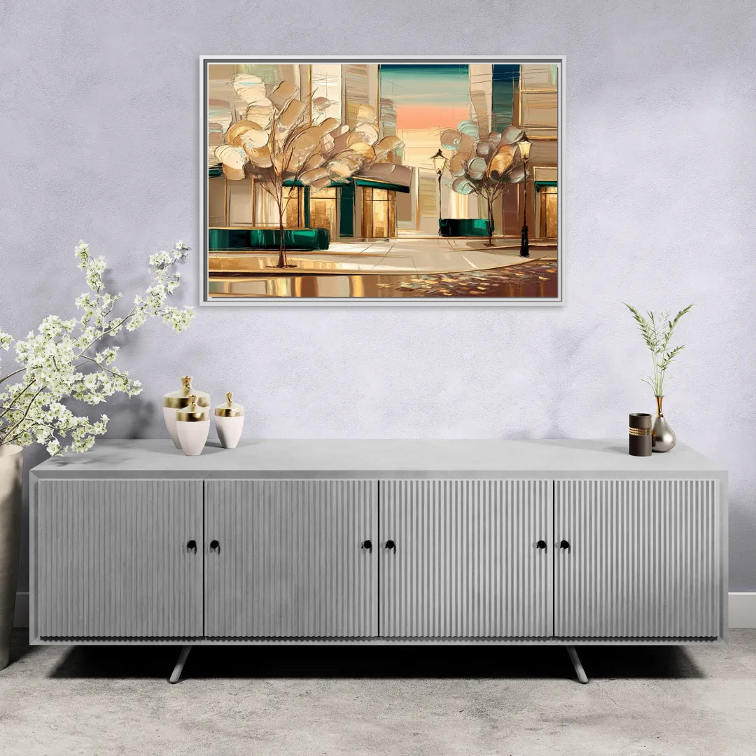 Chandler Artistic Vibes - Living Room White Frame Canvas