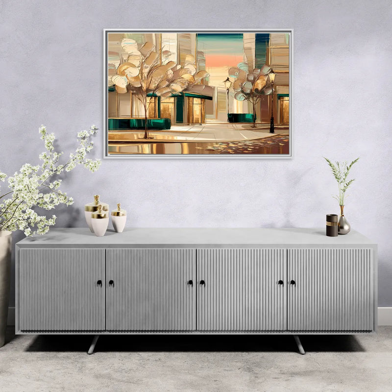 Chandler Artistic Vibes - Living Room White Frame Canvas