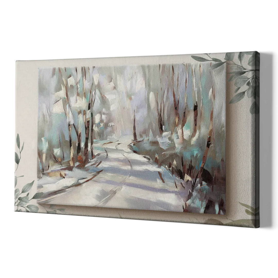 Sitka Tree Lined Trails - Canvas Print Art Sides