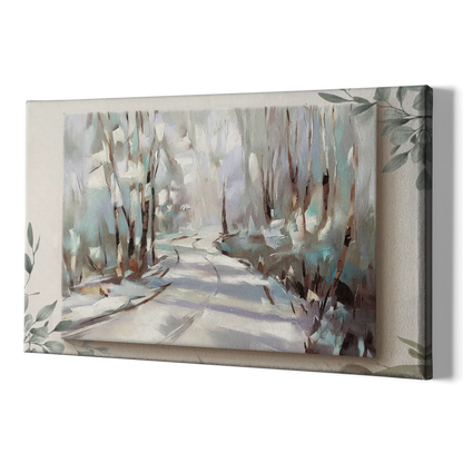 Sitka Tree Lined Trails - Canvas Print Art Sides