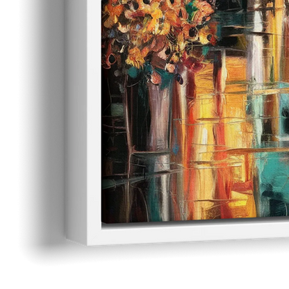 Madison Summer Festival Scene - Close-Up White Frame Canvas
