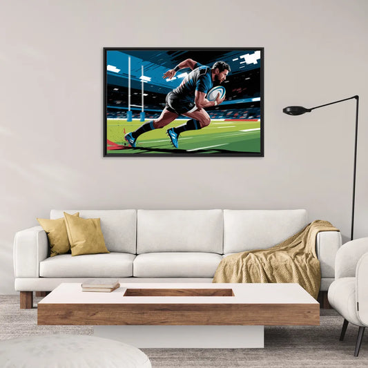 Dunedin Rugby Spirit - Living Room Black Frame Canvas