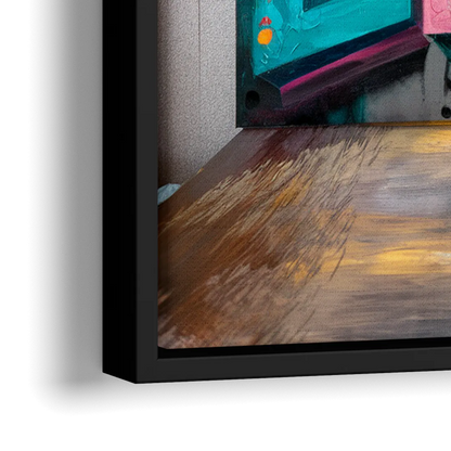 Dallas Deep Ellum Murals - Close-Up Black Frame Canvas