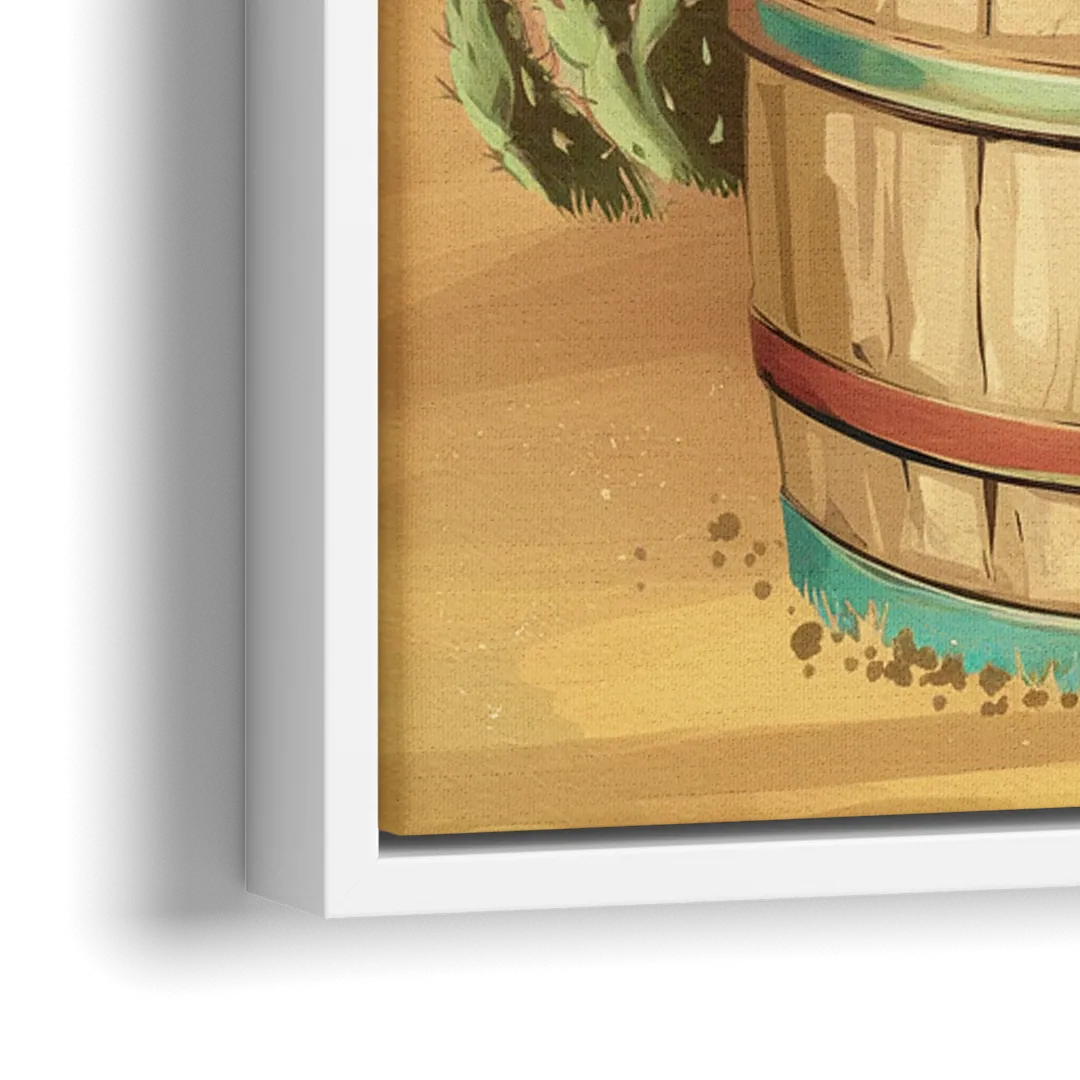Scottsdale Western Heritage - Close-Up White Frame Canvas