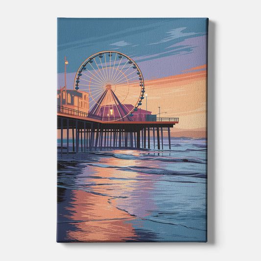 Los Angeles Santa Monica Pier - Canvas Wall Art