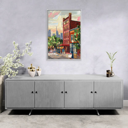 Nashville Grand Ole Opry - Living Room White Frame Canvas